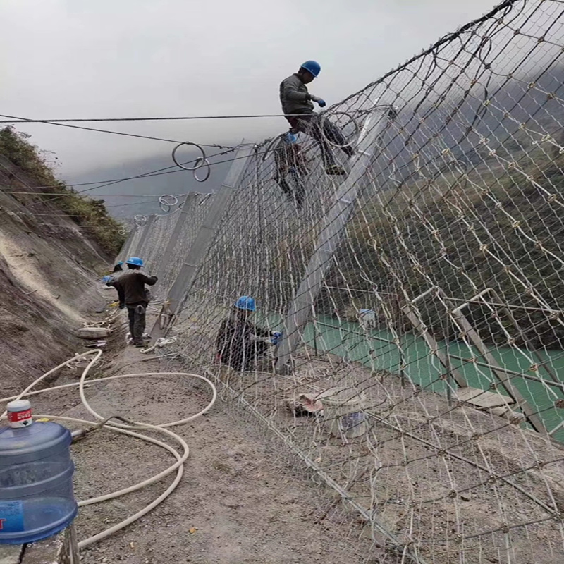 边坡防护网安装