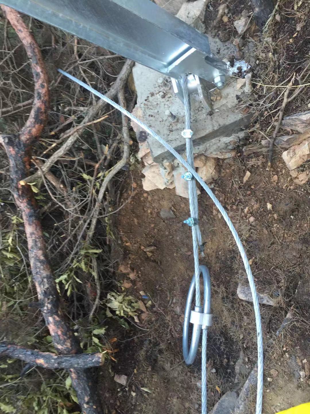 底部支撑绳安装